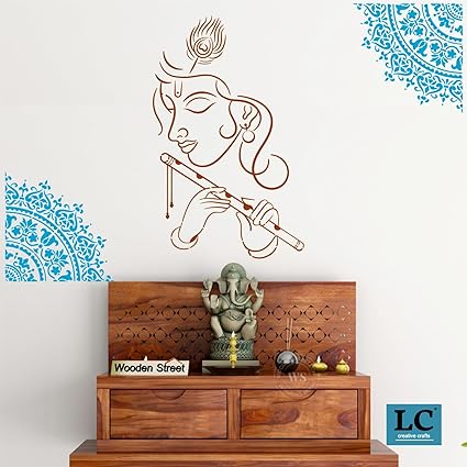 reusable stencil for spiritual wall design