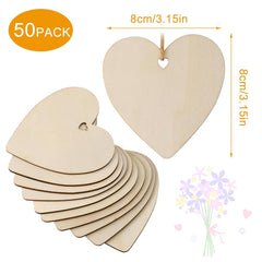 blank wood heart ornaments