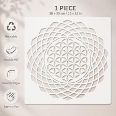 geometric stencil for wall painting
