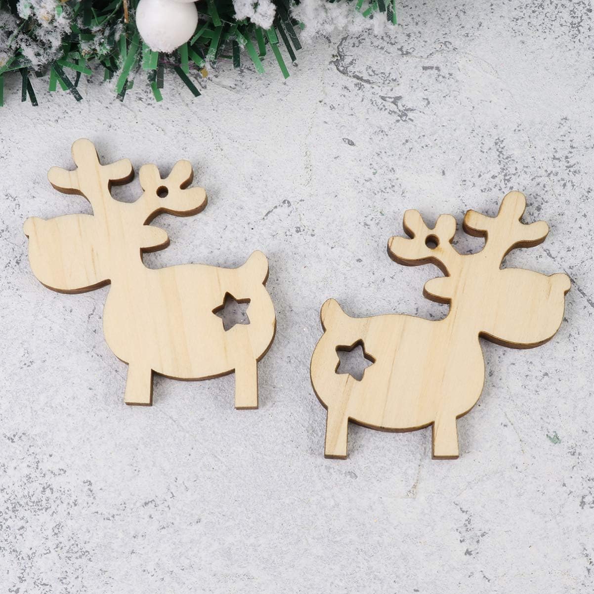festive wooden christmas tree ornaments