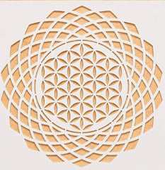 geometric mandala pet plastic painting stencil