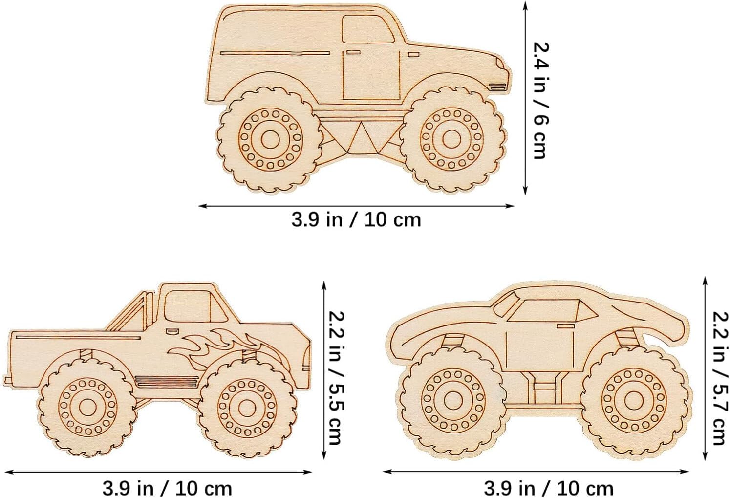 unfinished wood truck model
