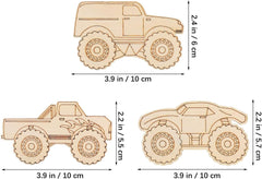 unfinished wood truck model
