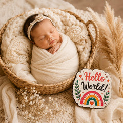 rainbow baby milestone markers
