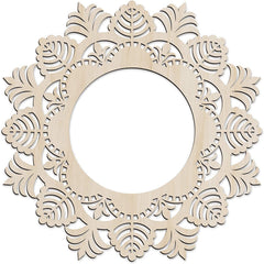 American Elm Mandala Wooden Wall Art Nature Inspired Botanical Design in Birch Plywood, Rustic Circle Decor