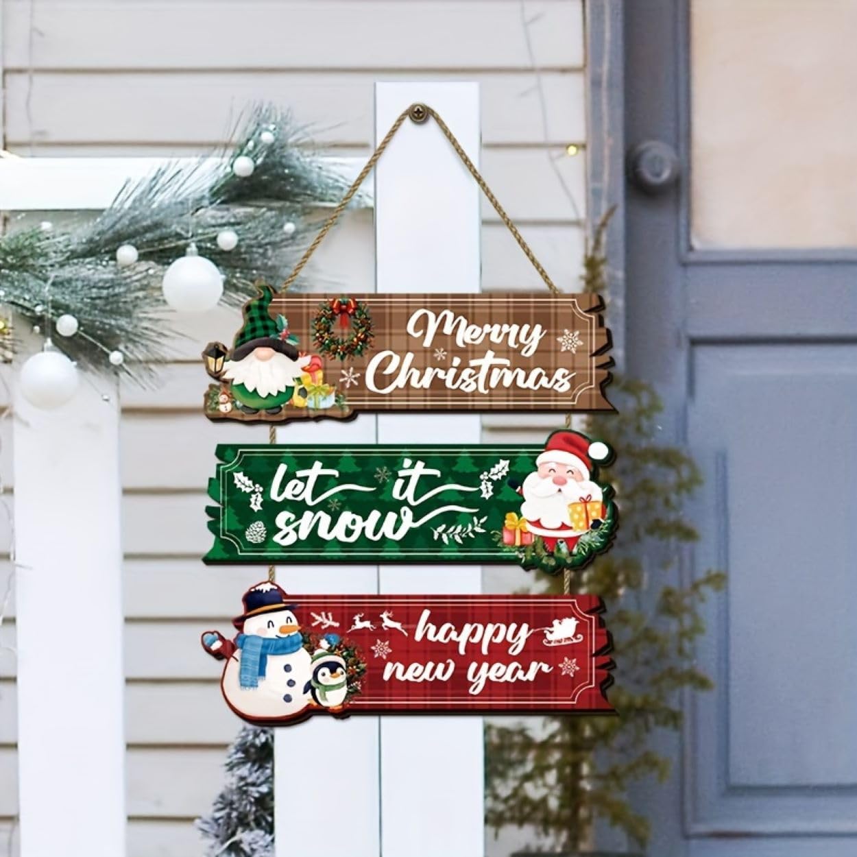 Christmas entrance door decoration