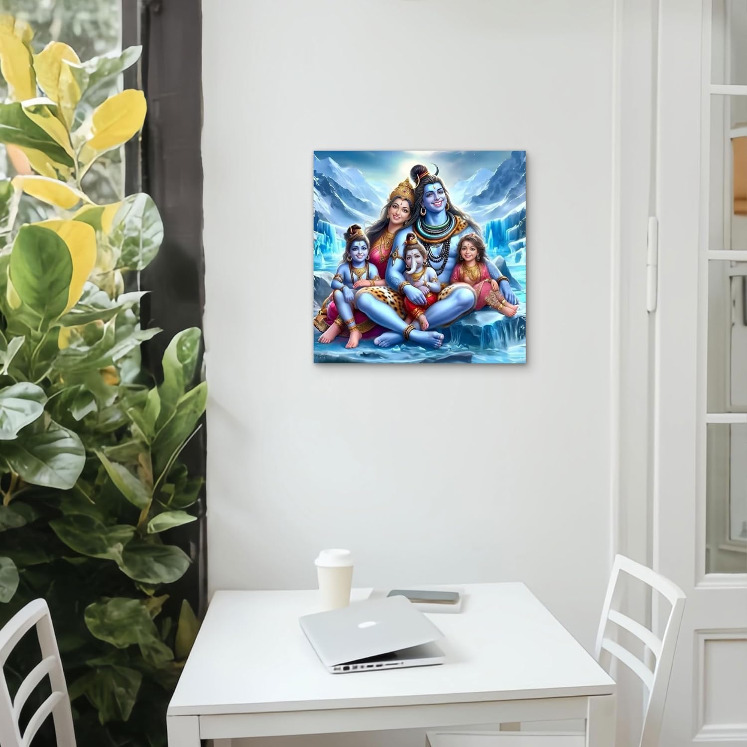 lord shiva family wall art