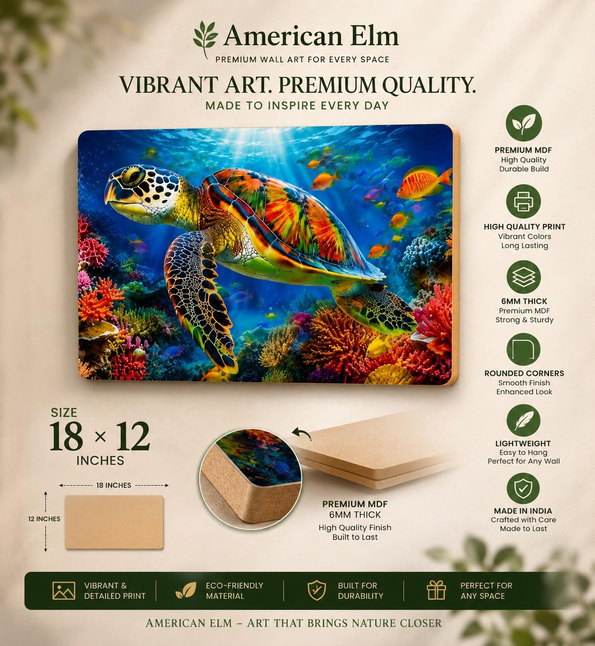 colorful ocean wall decor
