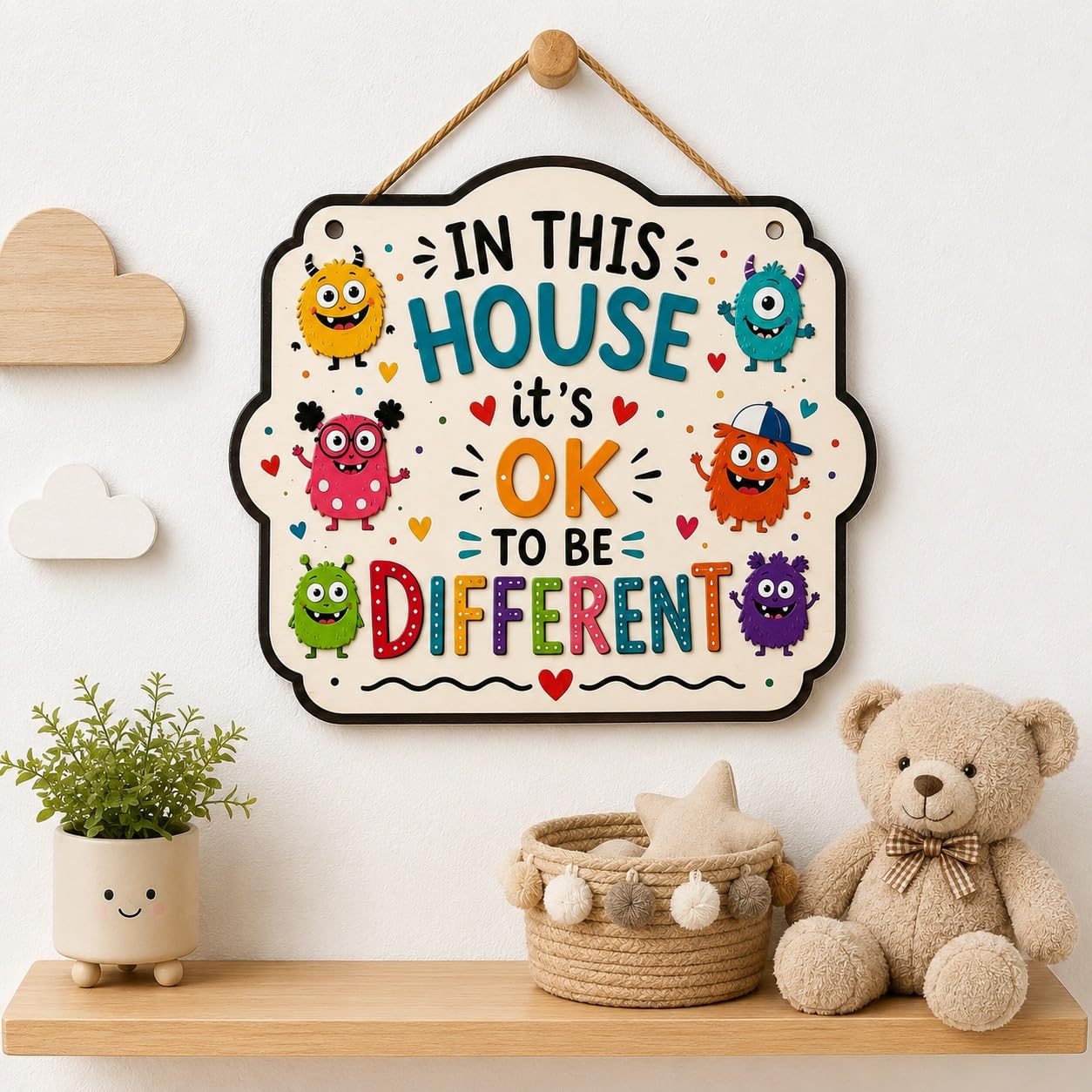 kids bedroom wall hanging sign