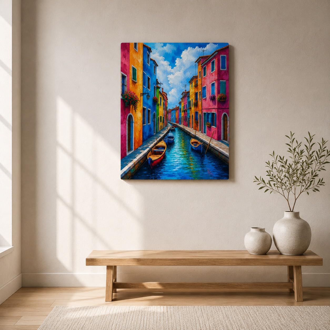 European cityscape wall art for home