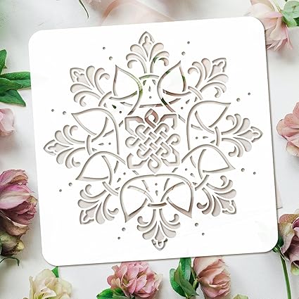 large mandala stencil for home decor