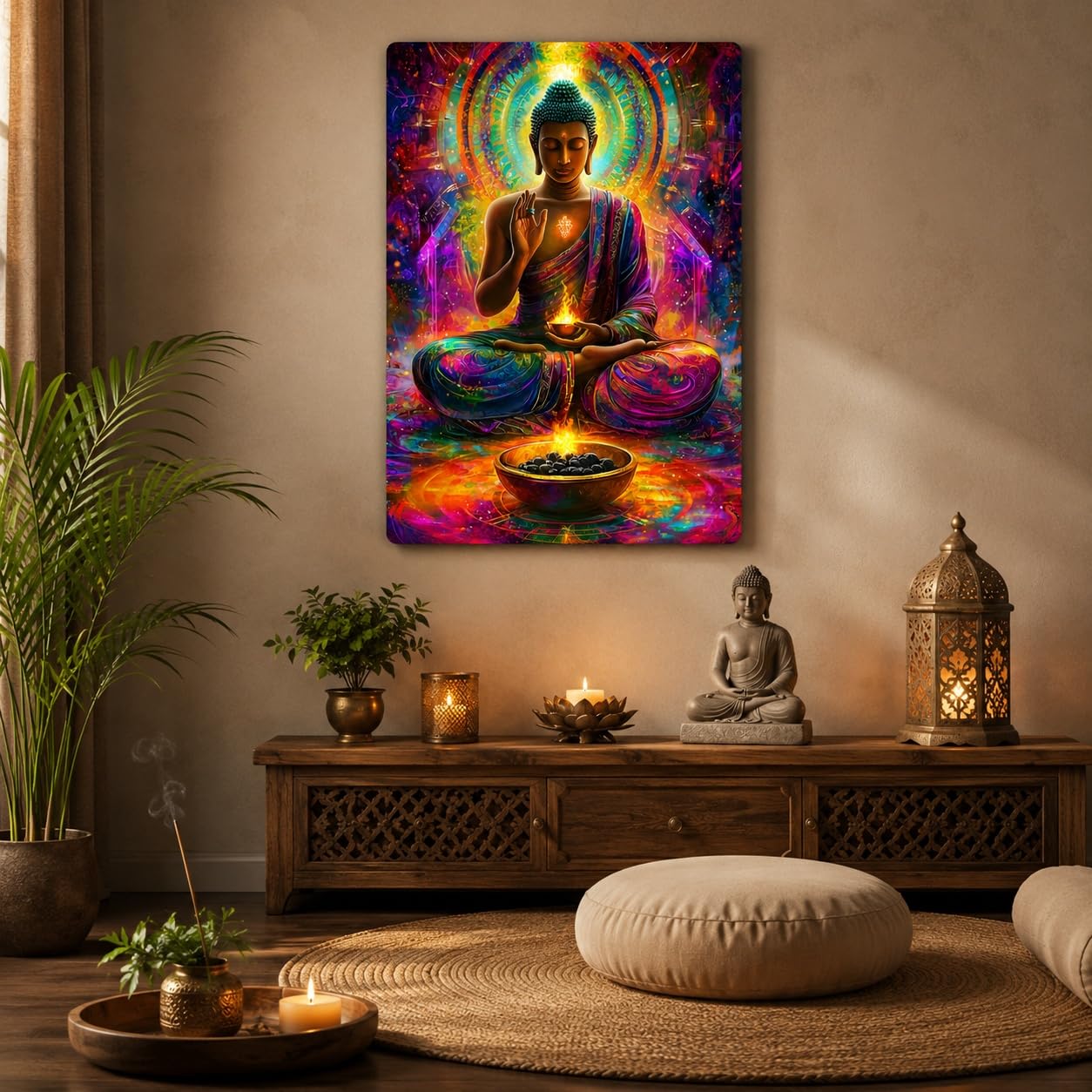 peaceful wall decor for bedroom