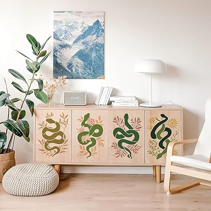 tropical leaf template for tile painting