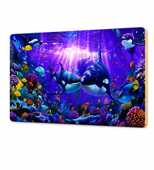 deep sea marine life wall painting