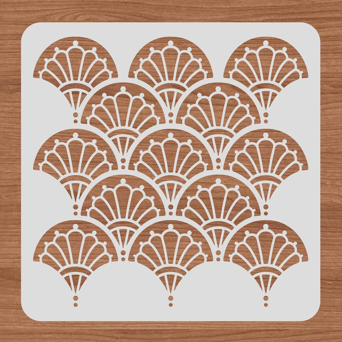 floral geometric stencil template