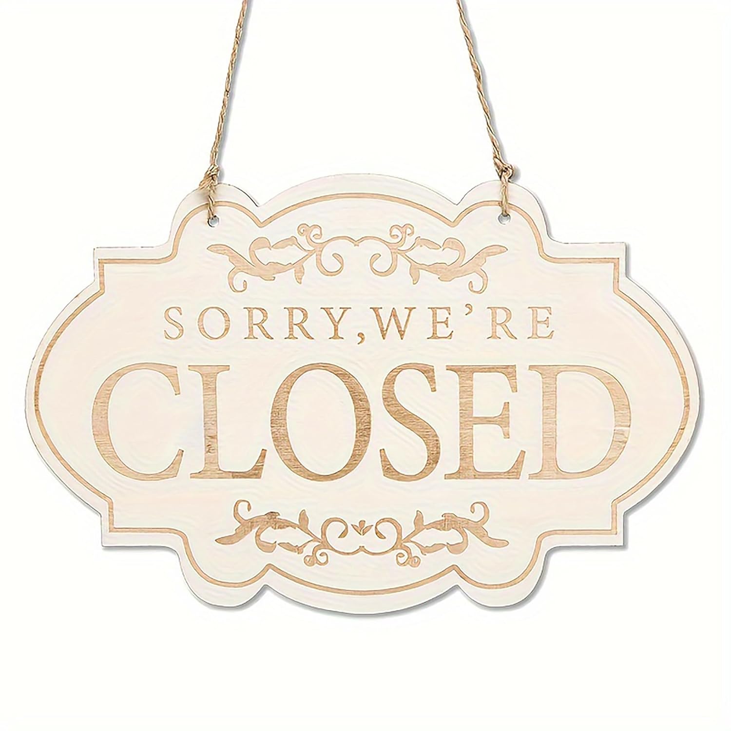 Buy Dual Sided OPEN CLOSED Wooden Sign for Business on cliths – Cliths