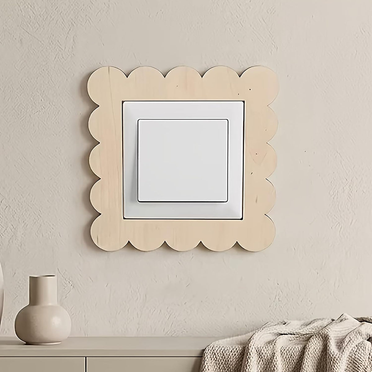 wooden square frame cutouts for diy crafts