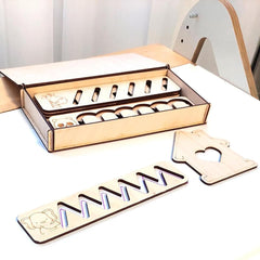 Cliths Montessori Wooden Stencils Set for Toddlers Educational Pre-Writing