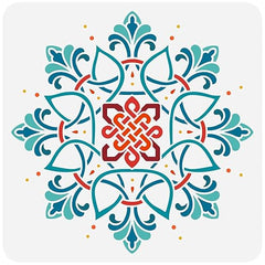 mandala flower stencil for wall painting