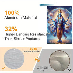 Comparison of aluminum material with other tin, highlighting properties and quality.