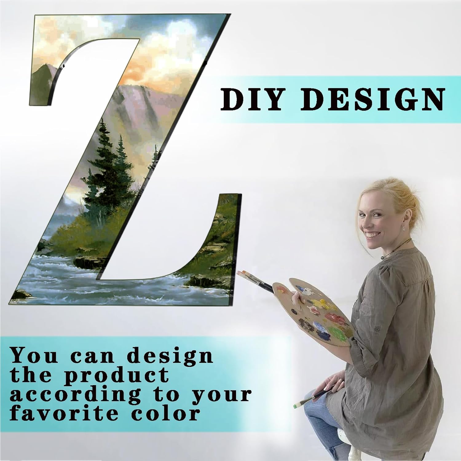 unfinished wood letters