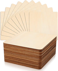 Stack of wooden coasters with a white background
