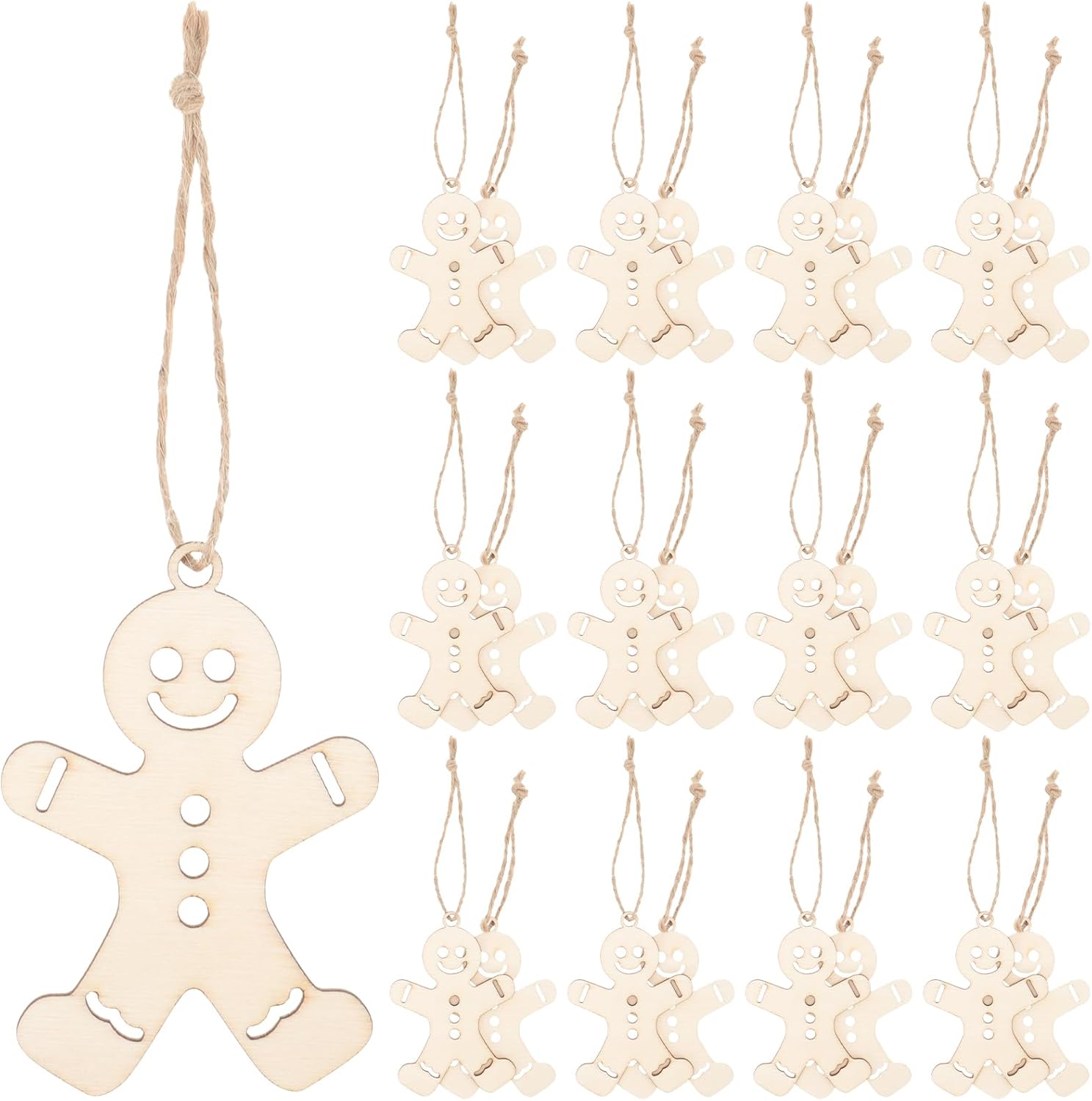 Gingerbread man ornaments for tree décor