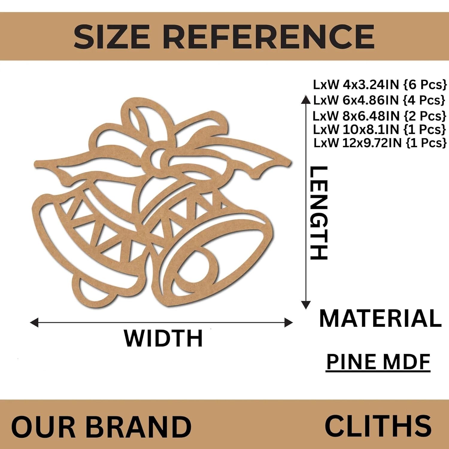 christmas craft mdf ornament bases