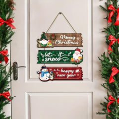 Christmas door hanging decoration set