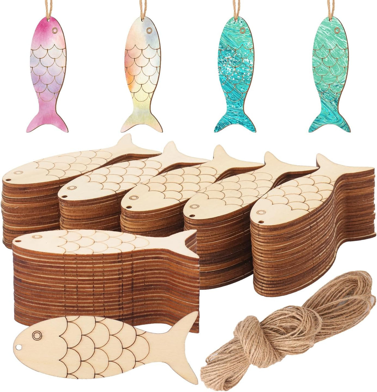 wooden hanging decorations