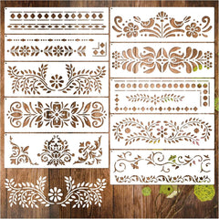 border stencils for crafts reusable set