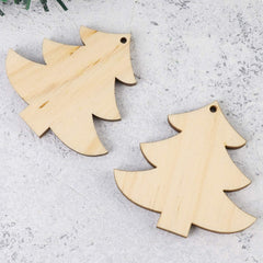 wooden Christmas decor pendants