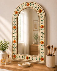 arch jharokha acrylic mirror wall hanging