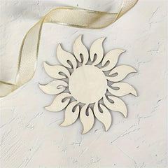 wooden sun decoration 10cm