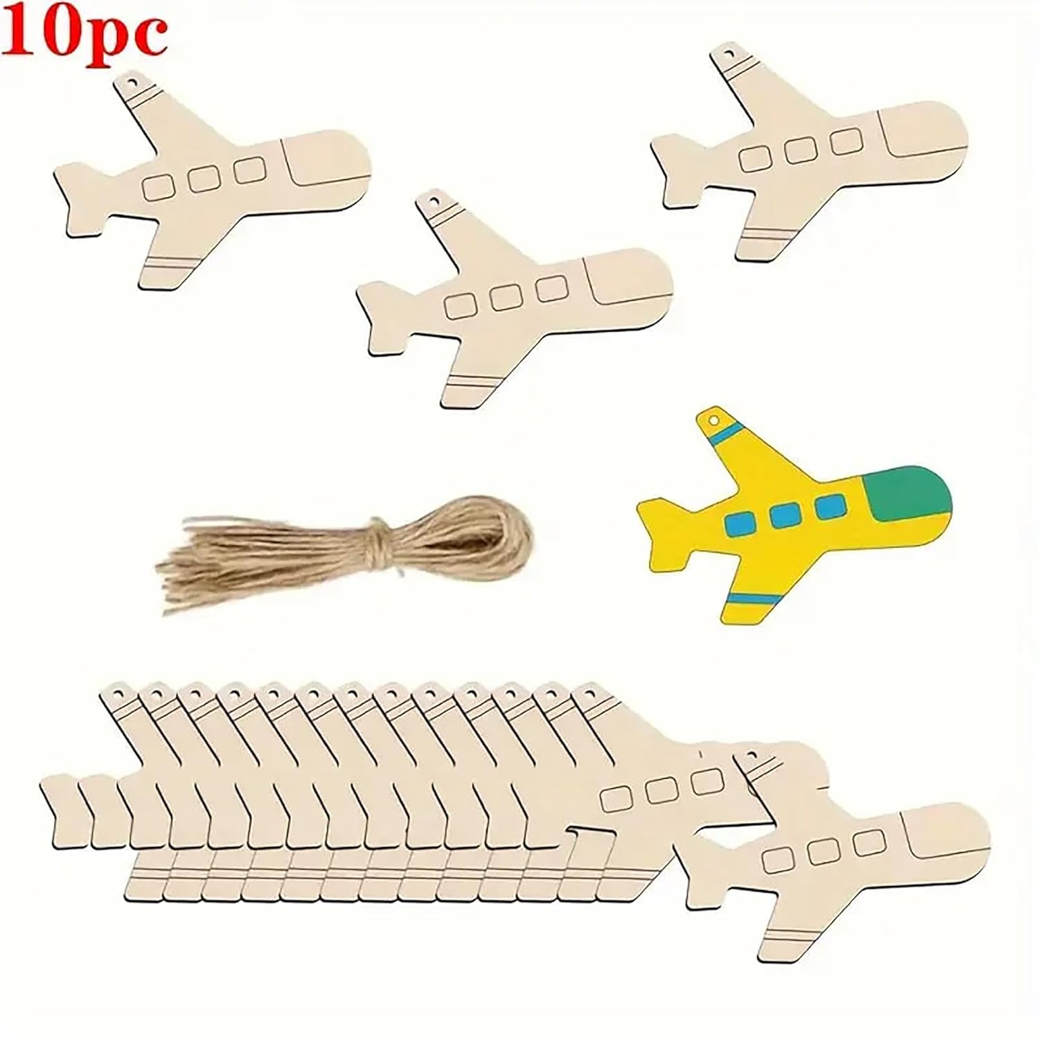 Blank wooden airplane cutouts