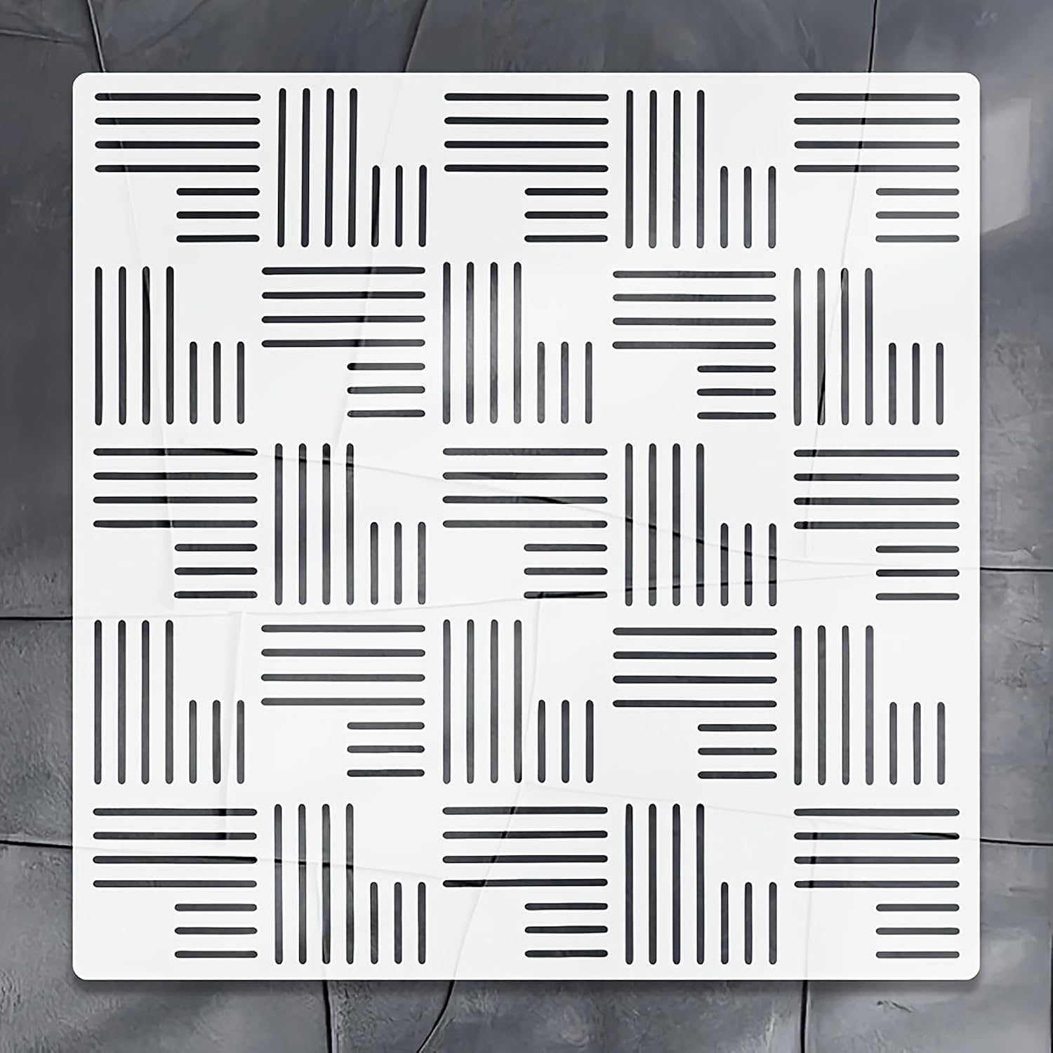 reusable line pattern stencil for wall and furniture painting