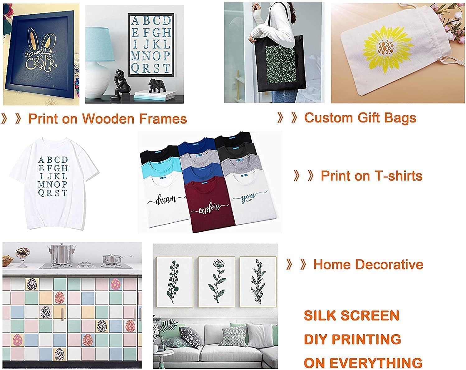 Easy-use adhesive stencil for painting and printing