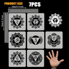 Chakra stencils for painting