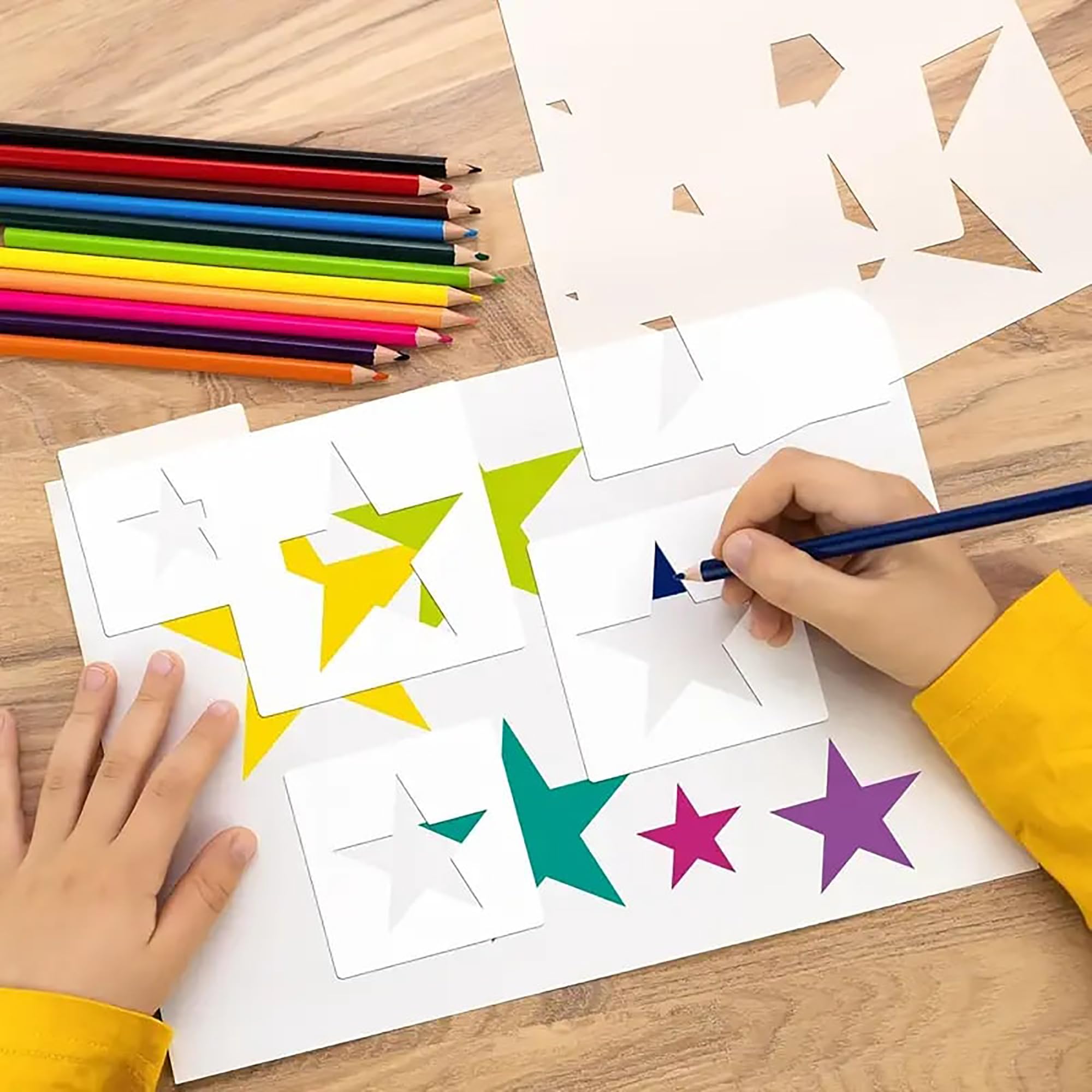 reusable star craft stencils