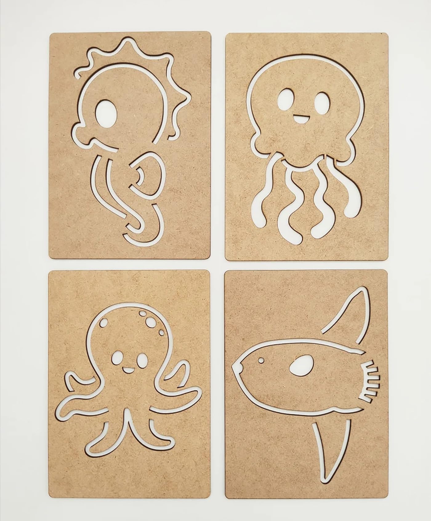 educational sea animal stencils