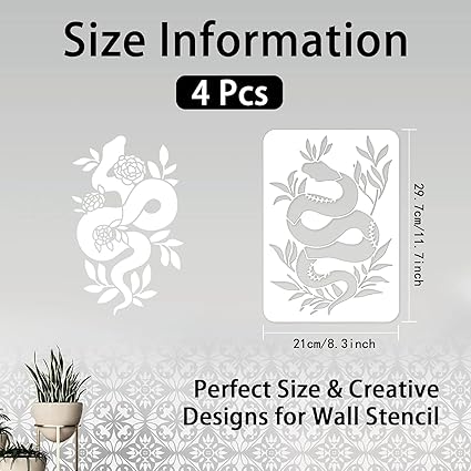 large leaf stencil for walls and furniture