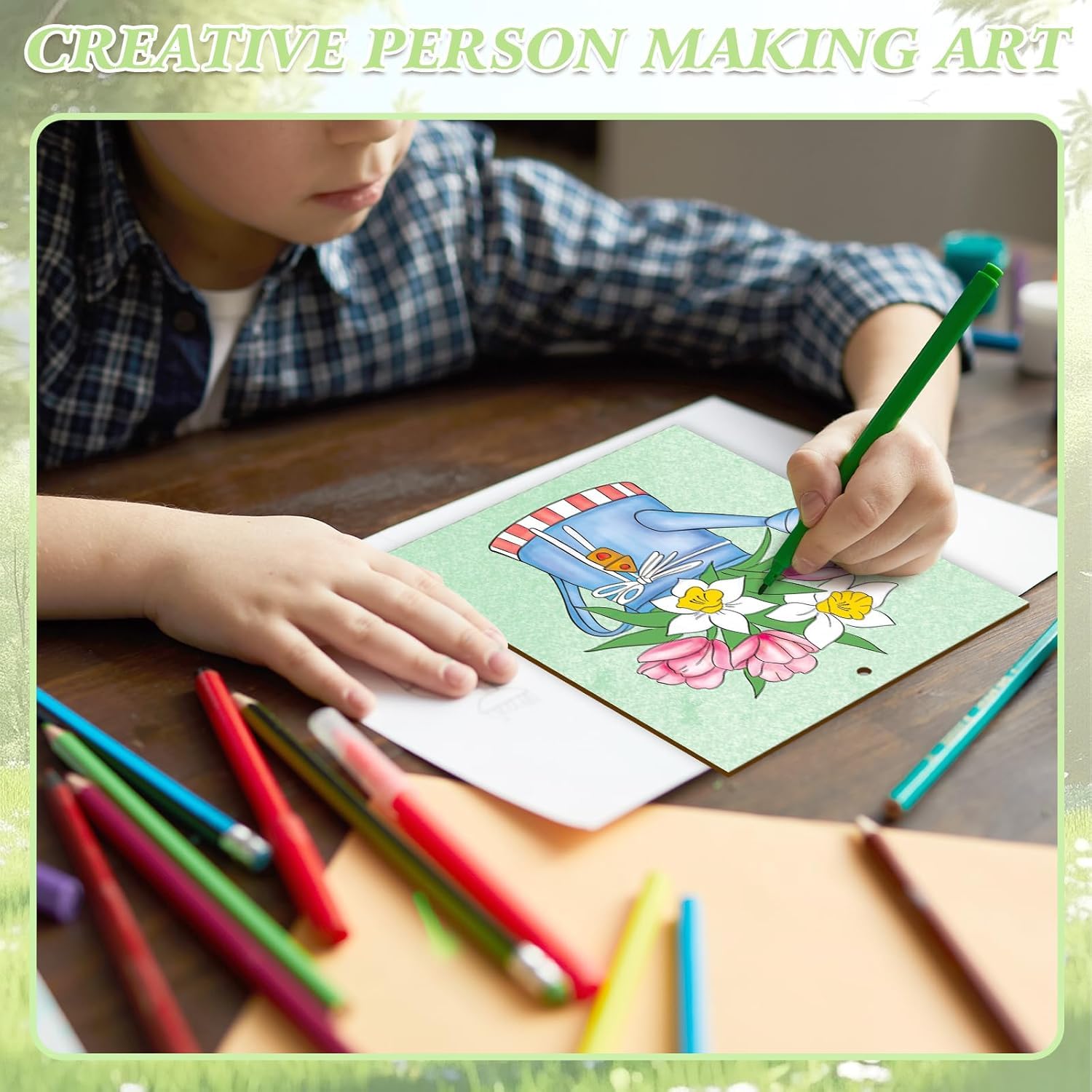 spring wooden craft shapes