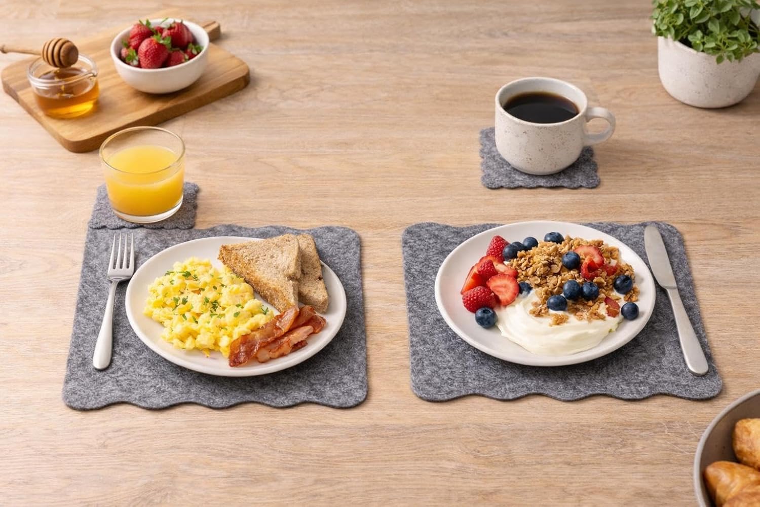 decorative felt tableware accessories set