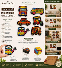 Indian vehicle cutouts for wall decoration