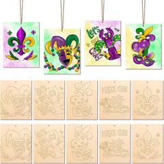 mardi gras wooden masks