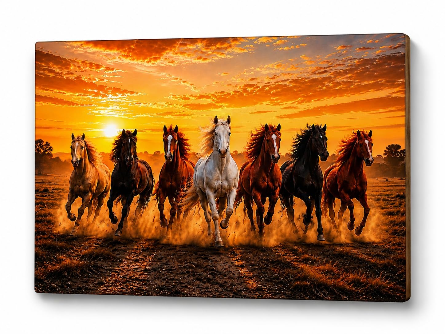 Vastu Running Horses Wall Decor for Home