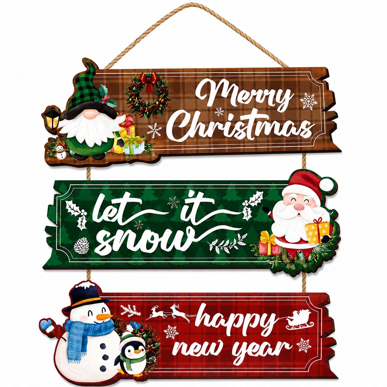 New Year festive hanging wall decor