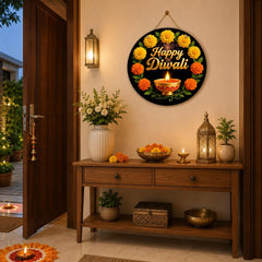happy diwali decorative wall hanging for living room