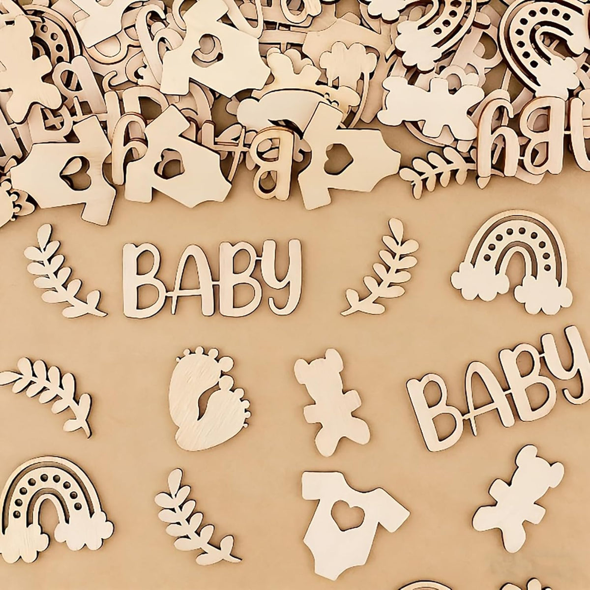 mixed mdf shapes for diy art and craft
