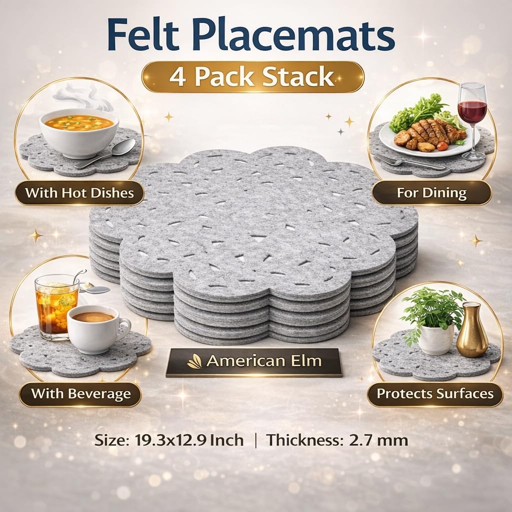 washable cloud shaped placemats set
